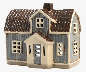 Ljuslykta Hus Blå Det Gamle Apotek Lyktor Endless Light Ljuslyktor