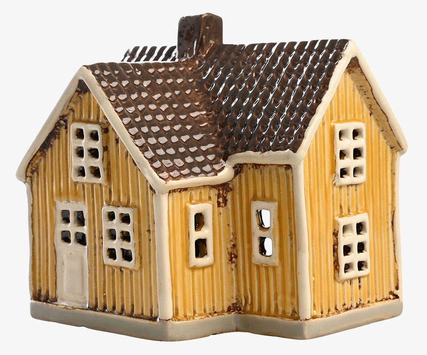 Ljuslykta Hus Gul Det Gamle Apotek Lyktor Endless Light Ljuslyktor