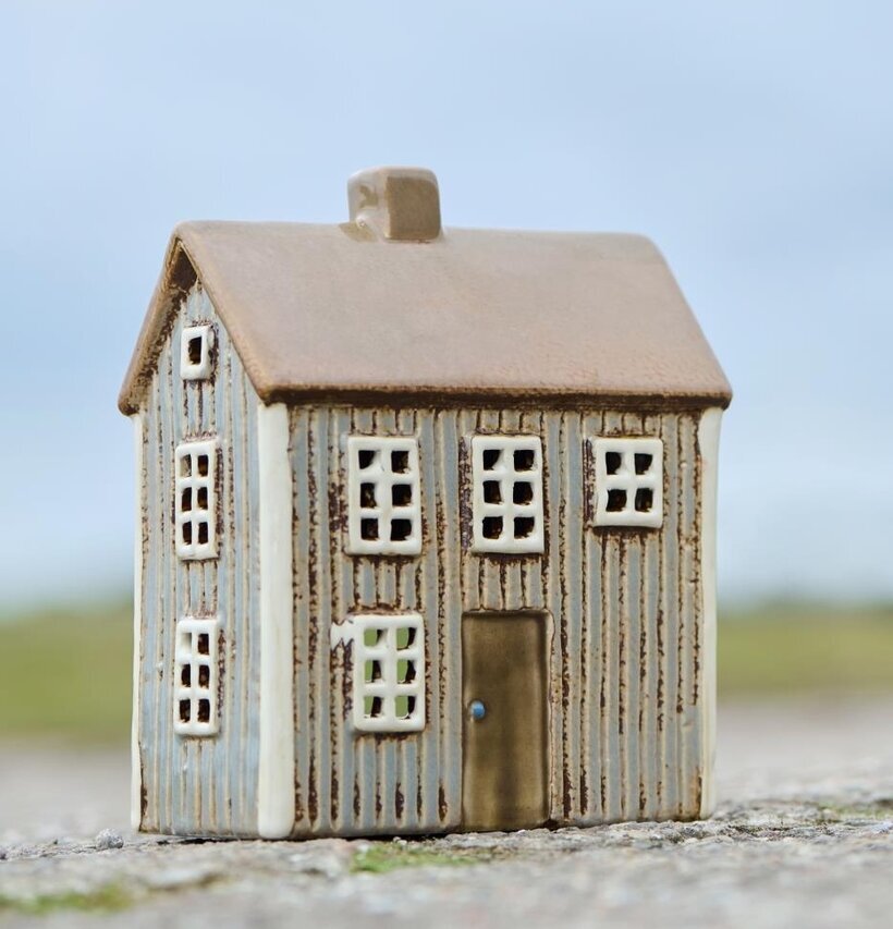 Ljuslykta Visby Grå/Beige IB Laursen Lyktor Endless Light Ljuslyktor