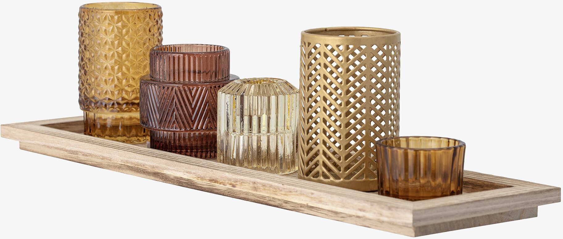 Ljusfat Inkl Ljushållare Bloomingville Ljusstakar Adventsstakar Ljushyllor