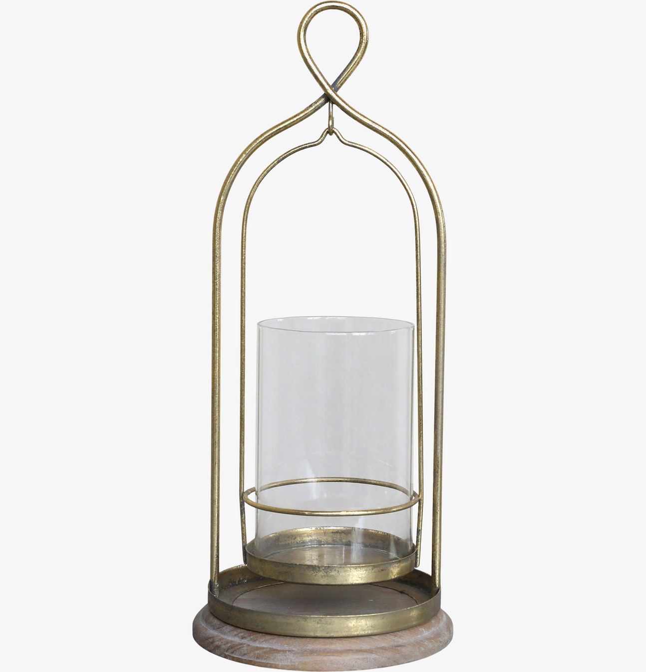 Ljusstake Hurricane Antik Mässing Liten Chic Antique Lyktor Endless Light Ljuslyktor