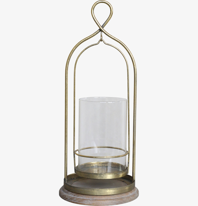 Ljusstake Hurricane Antik Mässing Liten Chic Antique Lyktor Endless Light Ljuslyktor