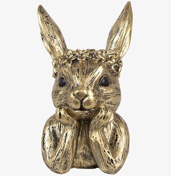 Bild av charmig ljusstake i antikguldfärgad metall