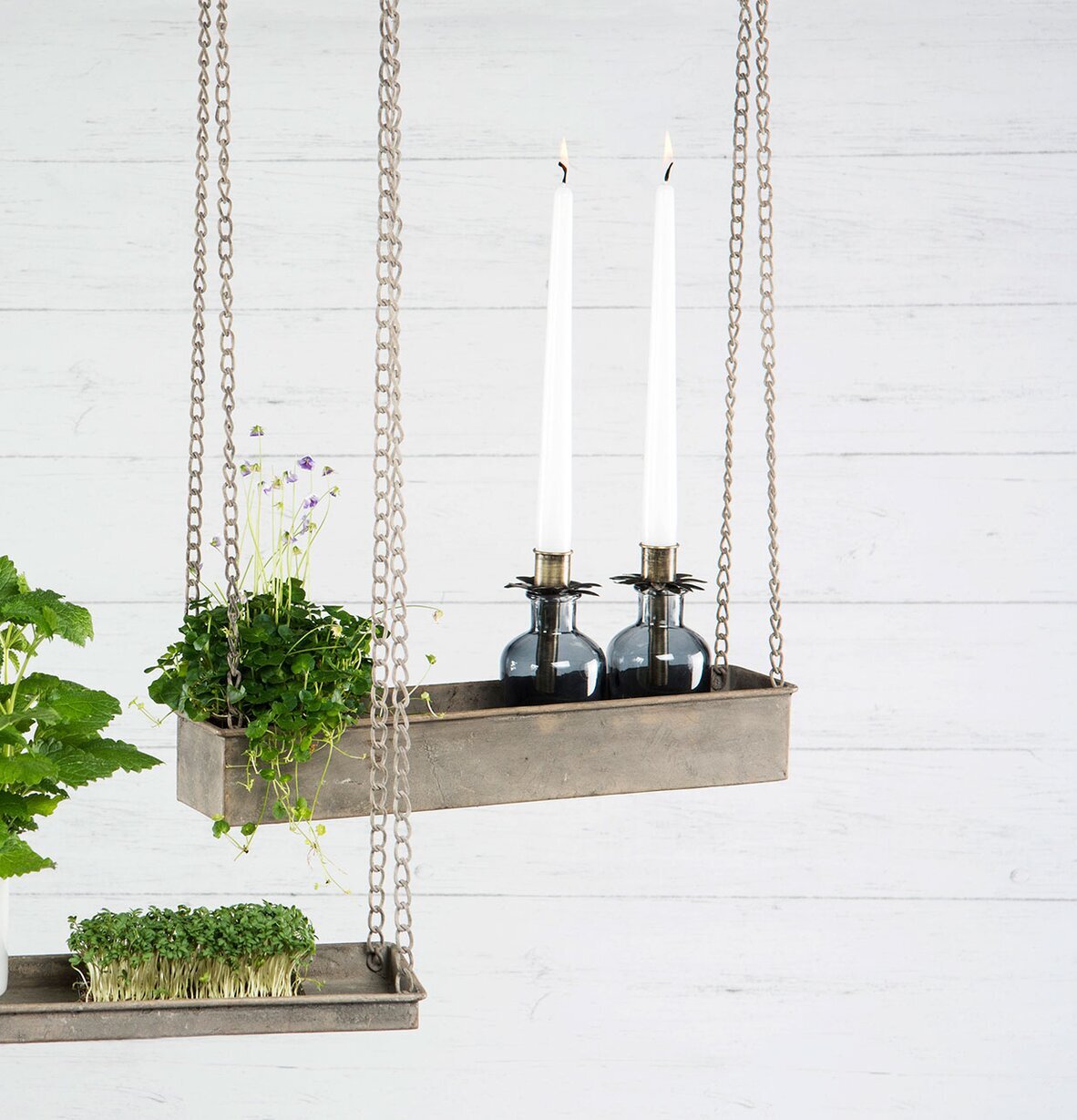 Hängande Hylla Krok Metall A Lot Decoration Amplar Ampel Ljushyllor