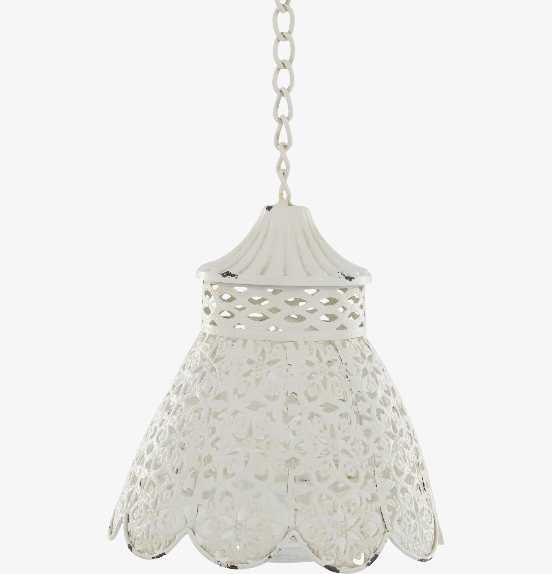 Hängande Ljusampel Antique Creme Chic Ljusstakar Adventsstakar Ljushållare Ljushyllor