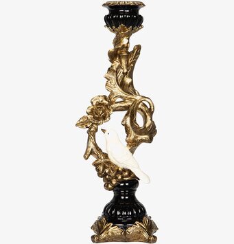 Bild av elegant ljusstake i guld och svart design