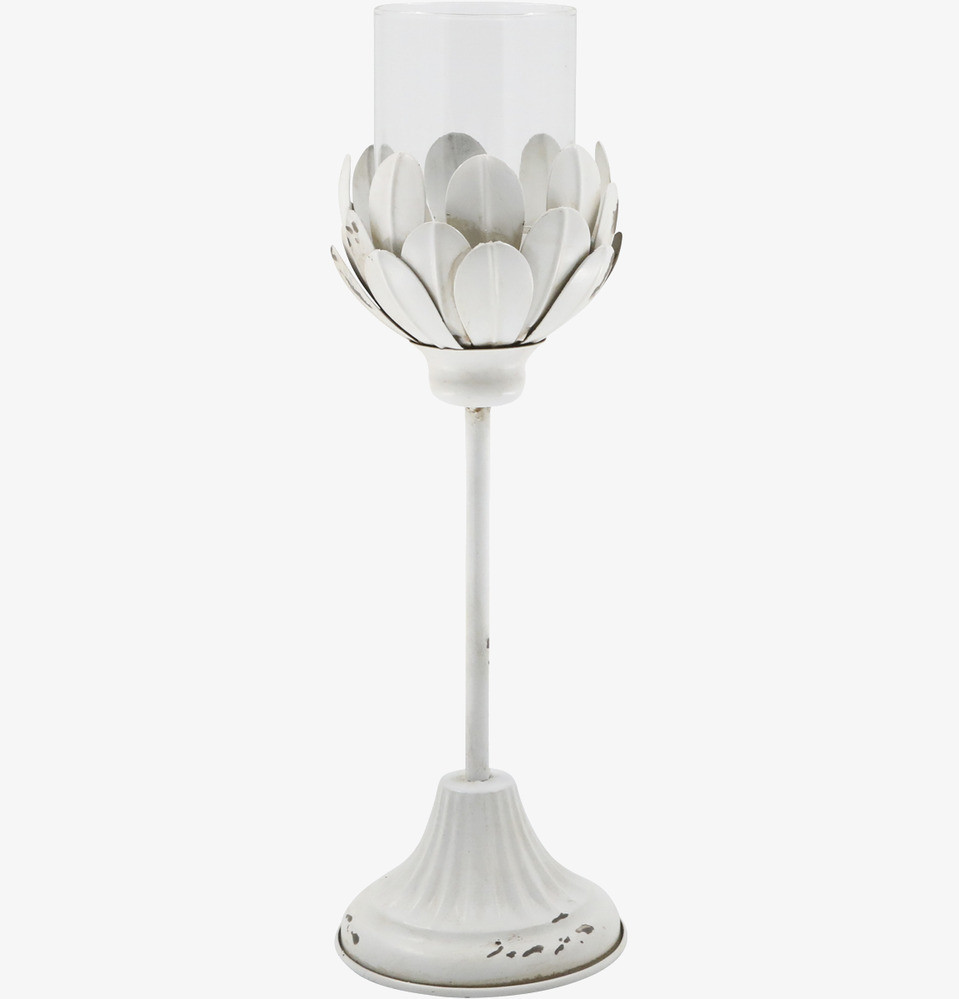 Ljusstake Antique Creme 36.5cm Chic Ljusstakar Adventsstakar Ljushållare Ljushyllor