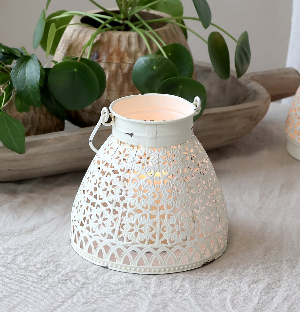 Ljuslykta Antique Creme Chic Ljusstakar Adventsstakar Ljushållare Ljushyllor Lyktor Endless Light Ljuslyktor