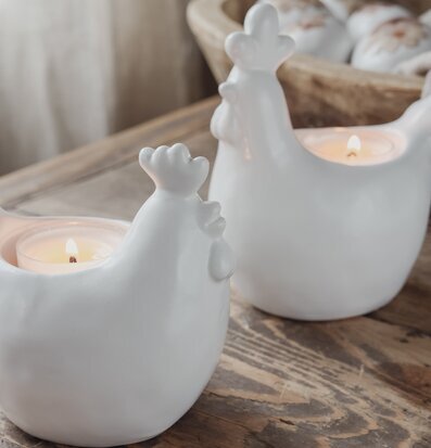 Ljuslykta Tupp Matt Vit Majas Cottage Ljusstakar Adventsstakar Ljushållare Ljushyllor Lyktor Endless Light Ljuslyktor