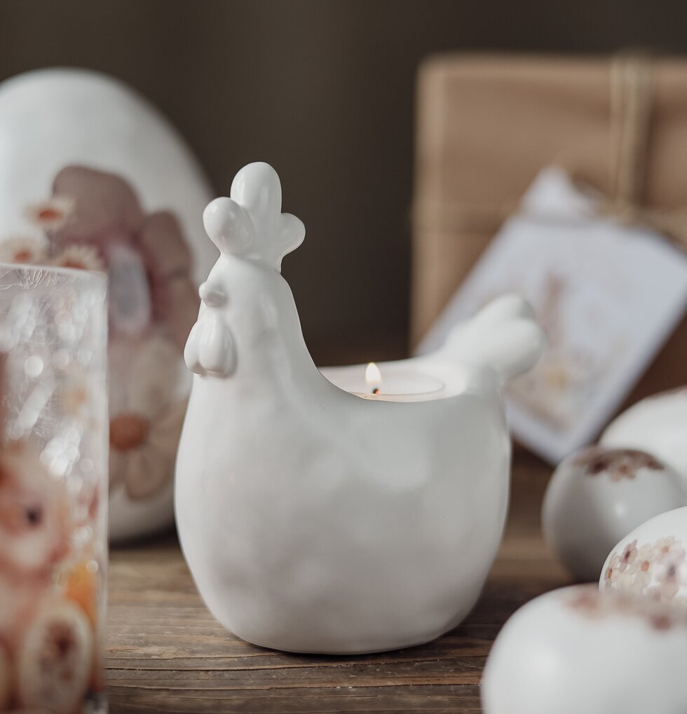 Ljuslykta Tupp Matt Vit Majas Cottage Ljusstakar Adventsstakar Ljushållare Ljushyllor Lyktor Endless Light Ljuslyktor