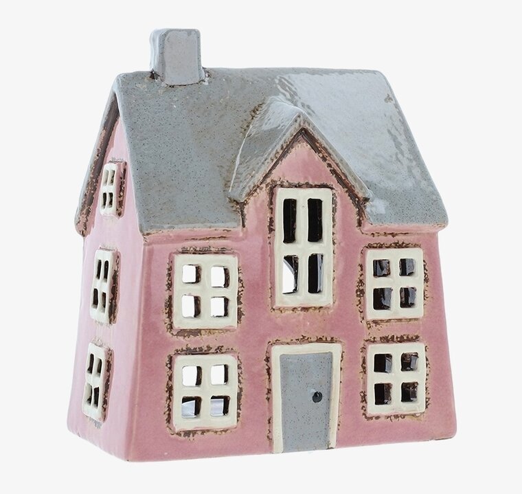 Ljuslykta Village Pottery - Dormer House Pink Joe Davies Lyktor Endless Light Ljuslyktor