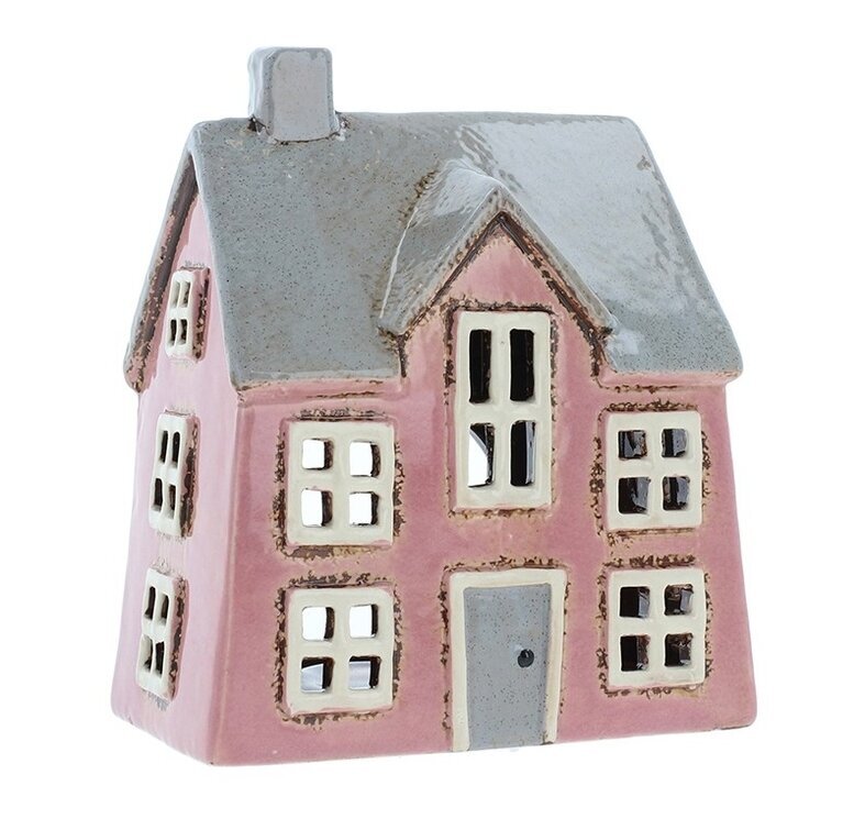 Ljuslykta Village Pottery - Dormer House Pink Joe Davies Lyktor Endless Light Ljuslyktor