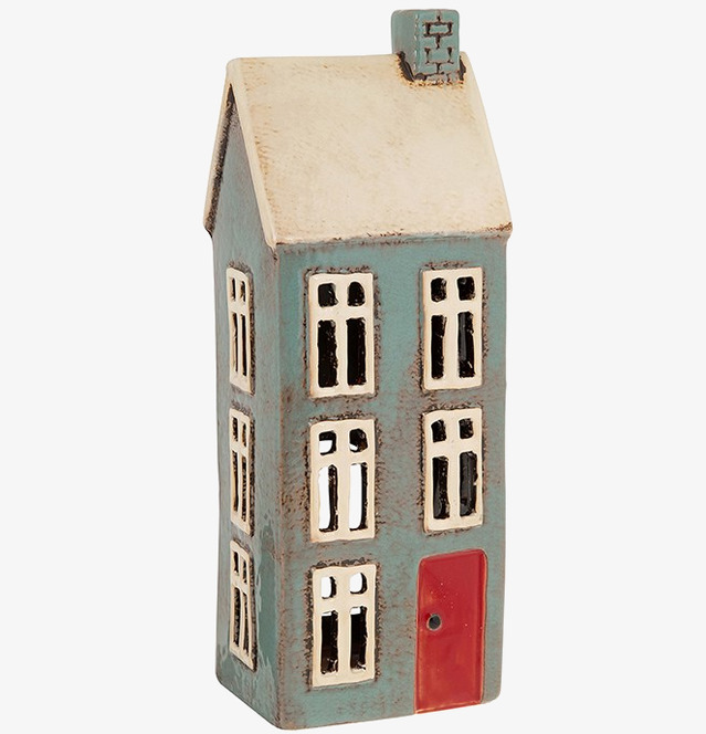 Ljuslykta Village Pottery - Tall Dark Grey Joe Davies Lyktor Endless Light Ljuslyktor