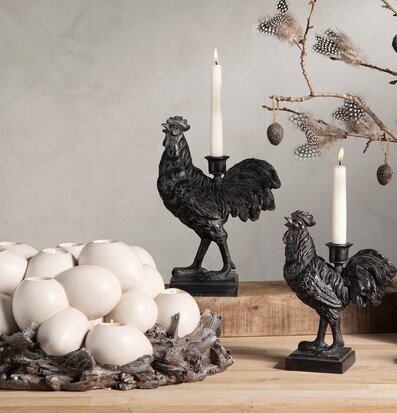 Bild av elegant ljusarrangemang med rustik atmosfär