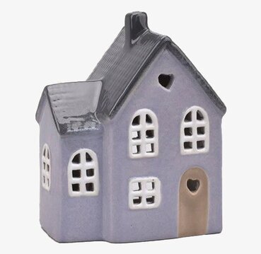 Ljuslykta Hus Lila/Blå Det Gamle Apotek Lyktor Endless Light Ljuslyktor