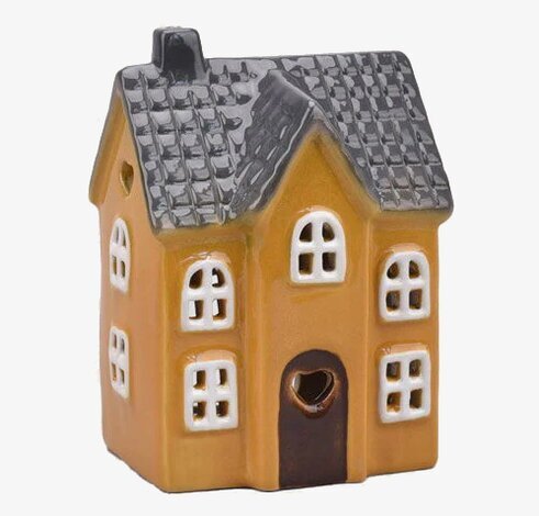 Ljuslykta Hus Gul Det Gamle Apotek Lyktor Endless Light Ljuslyktor