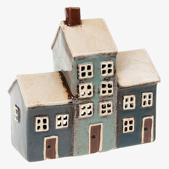 Ljuslykta Village Pottery 3 - Grå/Blå Joe Davies Lyktor Endless Light Ljuslyktor