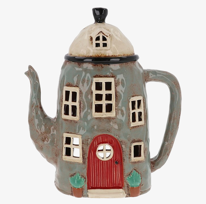 Ljuslykta Village Pottery - Large Tea Pot Joe Davies Lyktor Endless Light Ljuslyktor
