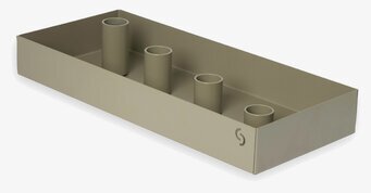 Bild av grön ljusstake med stegeffekt och modern design