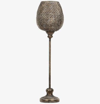 Ljuslykta Hög Dalia Leaf Antik G.Brun A Lot Decoration Lyktor Endless Light Ljuslyktor