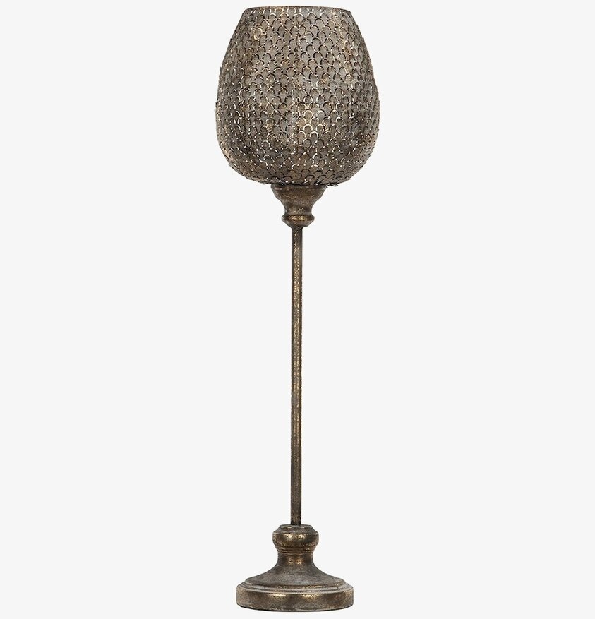 Ljuslykta Hög Dalia Leaf Antik G.Brun A Lot Decoration Lyktor Endless Light Ljuslyktor