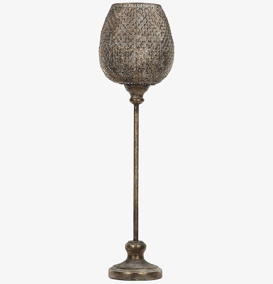 Ljuslykta Hög Dalia Leaf Antik G.Brun A Lot Decoration Lyktor Endless Light Ljuslyktor