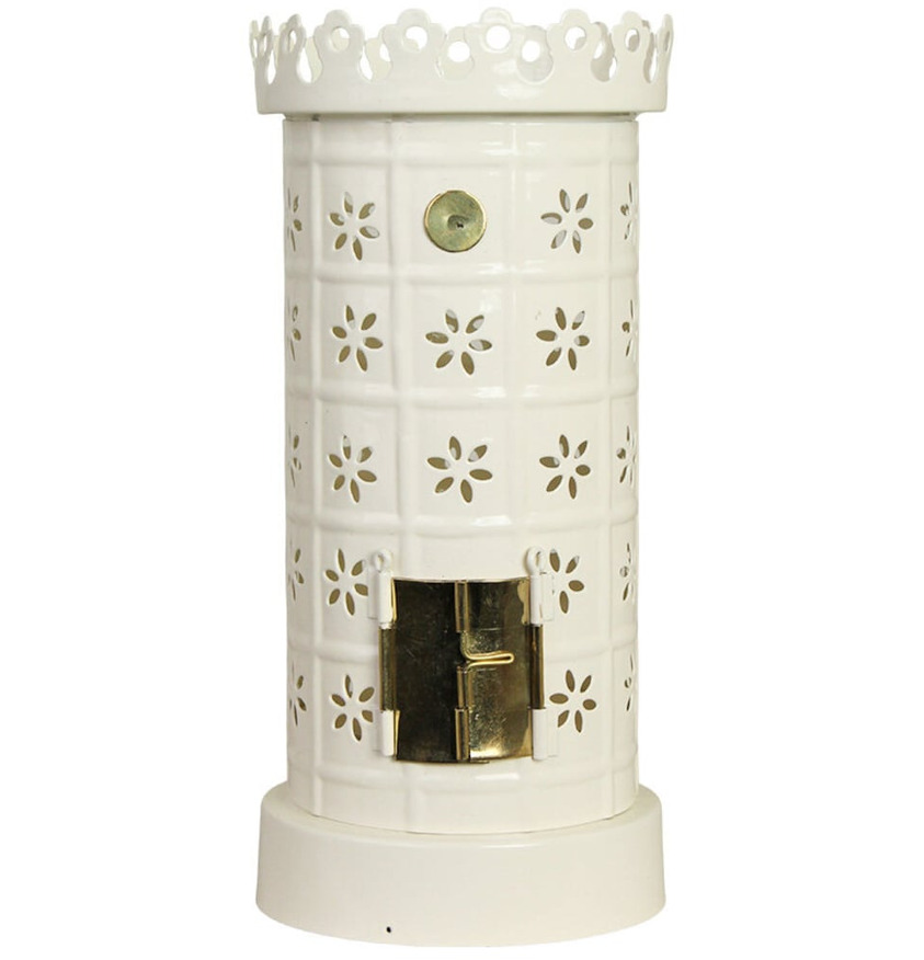 Värmeljushållare Kakelugn Vit Strömshaga Ljusstakar Adventsstakar Ljushållare Ljushyllor Lyktor Endless Light Ljuslyktor