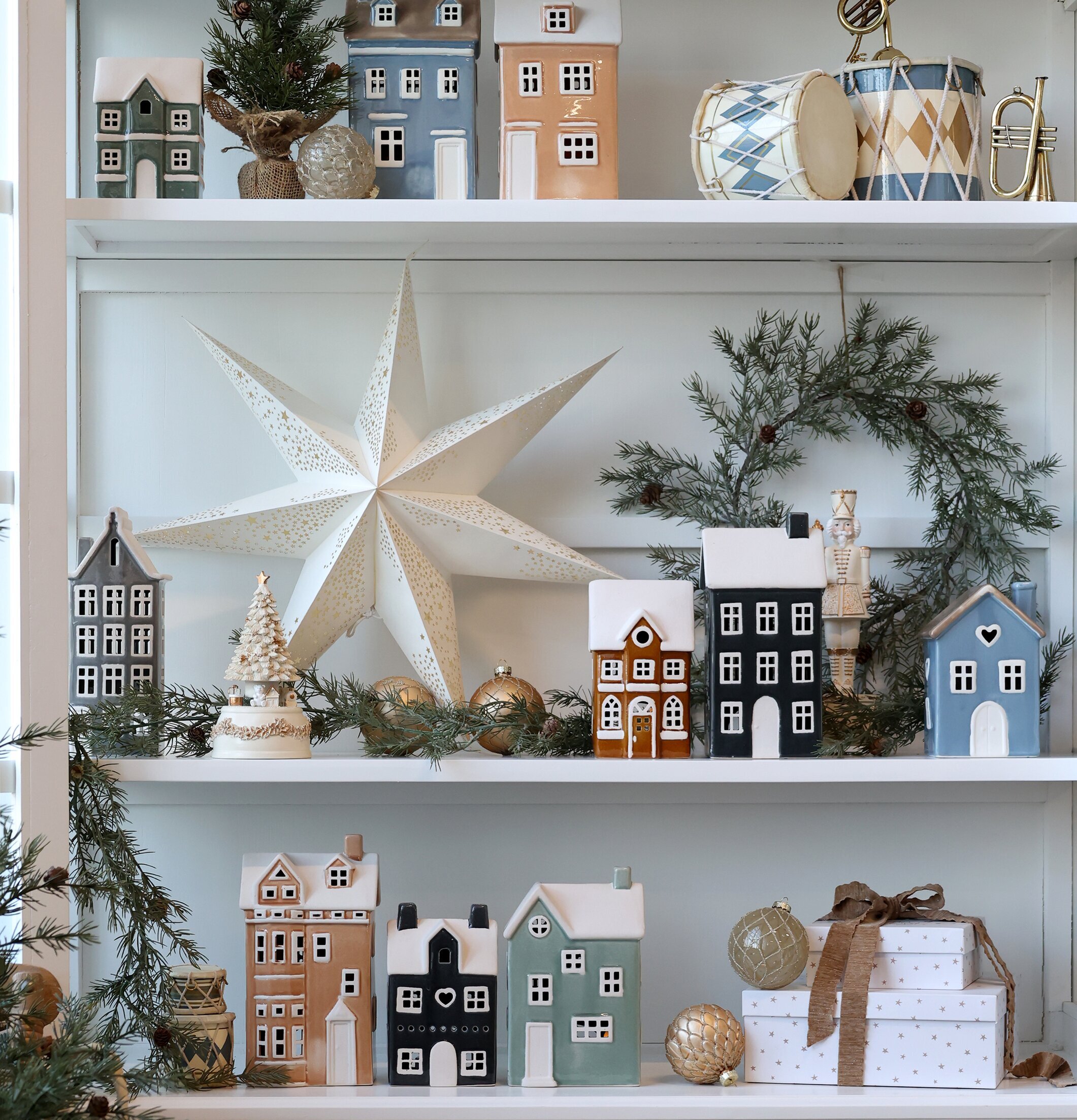 Ljuslykta Hus Chamonix Verte Puder Chic Antique Lyktor Endless Light Ljuslyktor