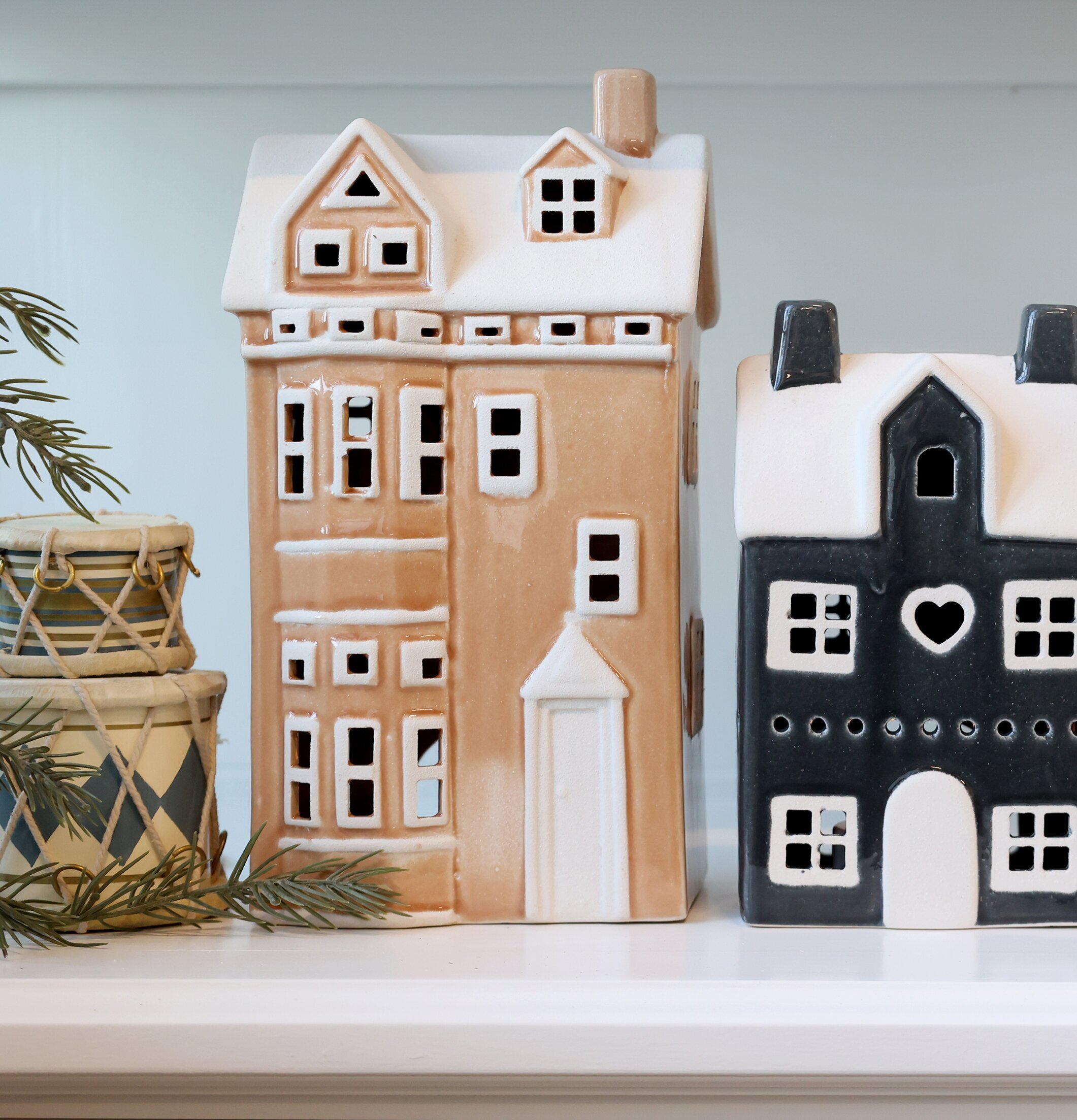 Ljuslykta Hus Chamonix Verte Puder Chic Antique Lyktor Endless Light Ljuslyktor