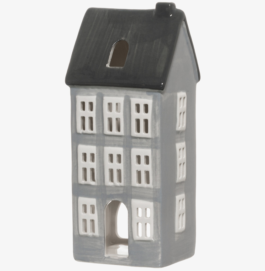 Ljuslykta Hus Grå 4Living Lyktor Endless Light Ljuslyktor