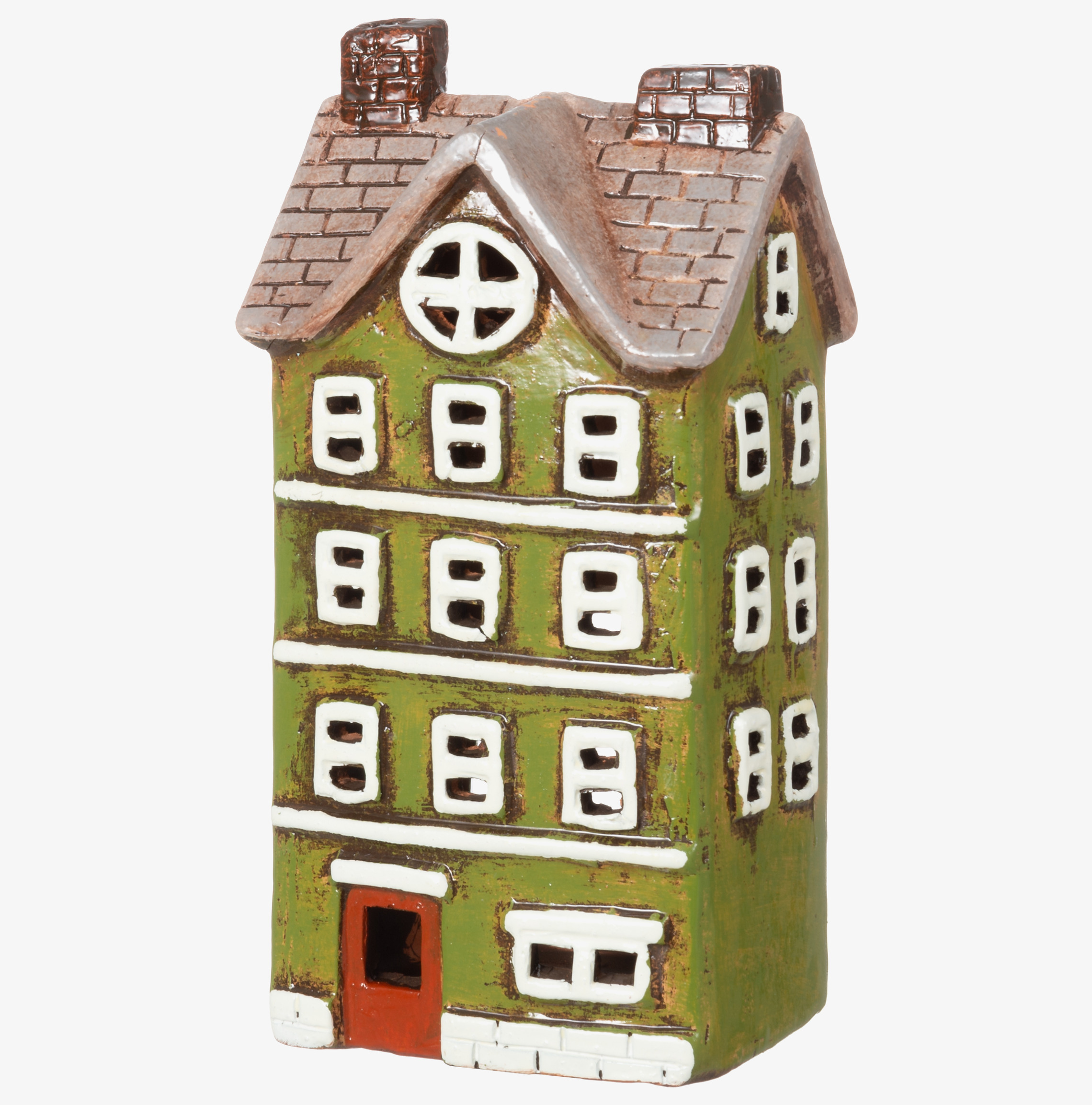 Ljuslykta Hus Mossgrön 4Living Lyktor Endless Light Ljuslyktor