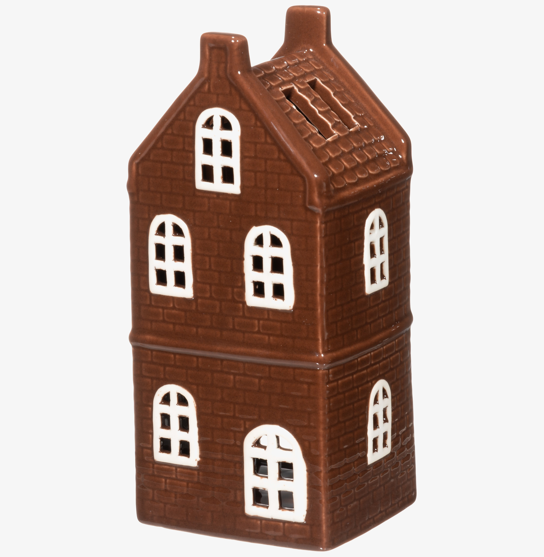 Ljuslykta Hus Brun 4Living Lyktor Endless Light Ljuslyktor