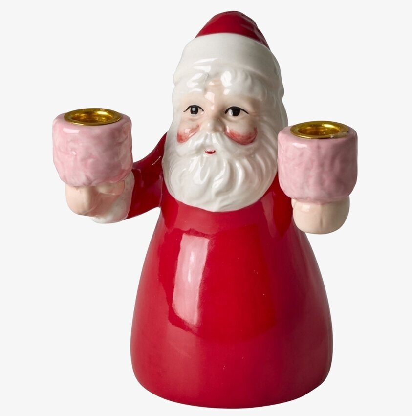 Liten ljusstake Santa Claus Rice Ljusstakar Adventsstakar Ljushållare Ljushyllor