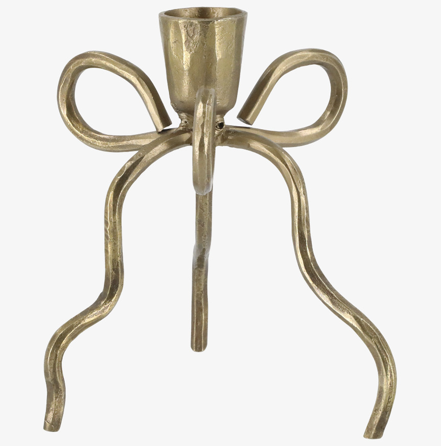 Ljusstake Rosett Antik Mässing Medium Chic Antique Ljusstakar Adventsstakar Ljushållare Ljushyllor