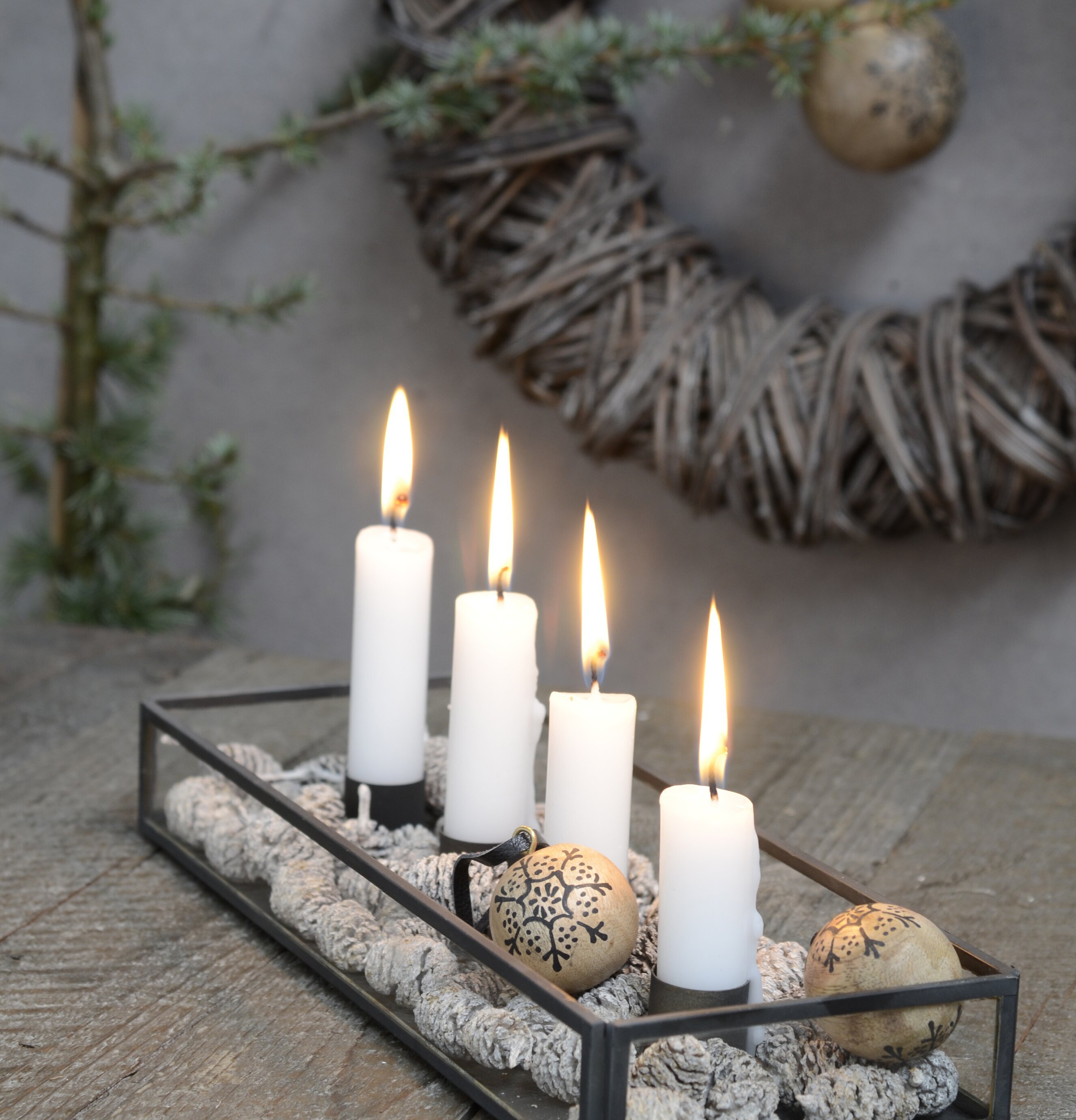 Ljusstake Glasbox från IB Laursen med dekorativa detaljer