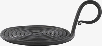 Bild av spiralformad kammarljusstake i handbearbetat järn