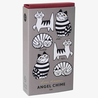 Bild av modern svensk ljuslykta med lekfull kattillustration