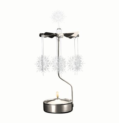 Bild av elegant änglaspel med vita stjärnor och snurrande rotor