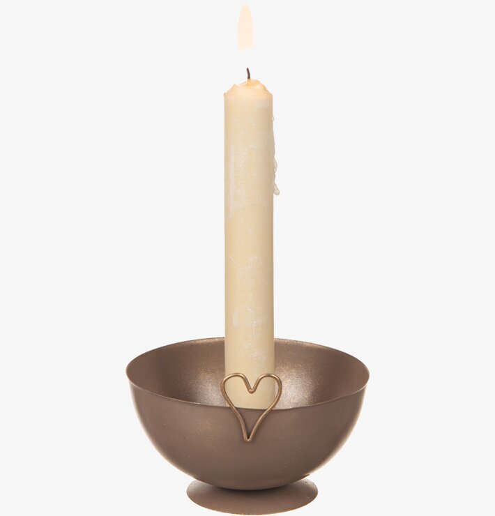 Ljusstake Hamrad Plåt Hjärta Brun Different Design Ljusstakar Adventsstakar Ljushållare Ljushyllor
