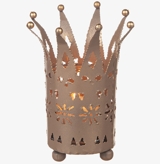 Ljuslykta Krona Hamrad Plåt Different Design