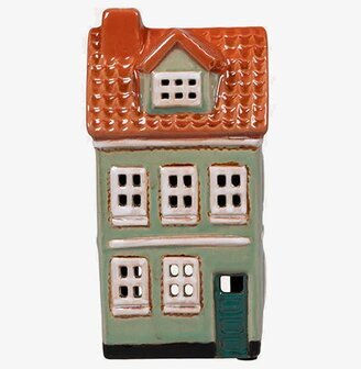 Ljuslykta Hus Grön Det Gamle Apotek Lyktor Endless Light Ljuslyktor