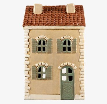 Ljuslykta Hus Beige Det Gamle Apotek Lyktor Endless Light Ljuslyktor