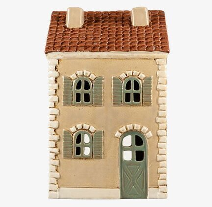 Ljuslykta Hus Beige Det Gamle Apotek Lyktor Endless Light Ljuslyktor