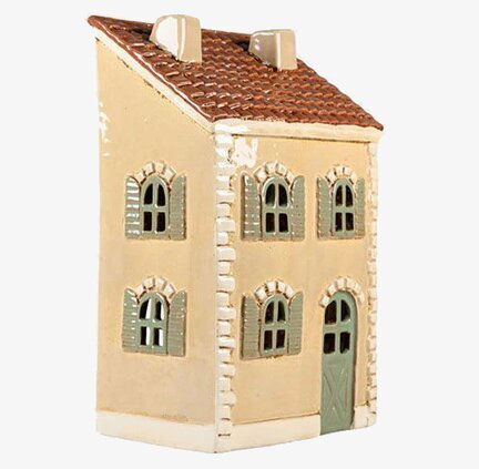 Ljuslykta Hus Beige Det Gamle Apotek Lyktor Endless Light Ljuslyktor