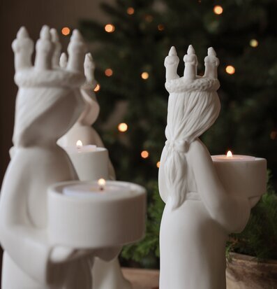 Lucia För Värmeljus - Majas Cottage Ljusstakar Adventsstakar Ljushållare Ljushyllor