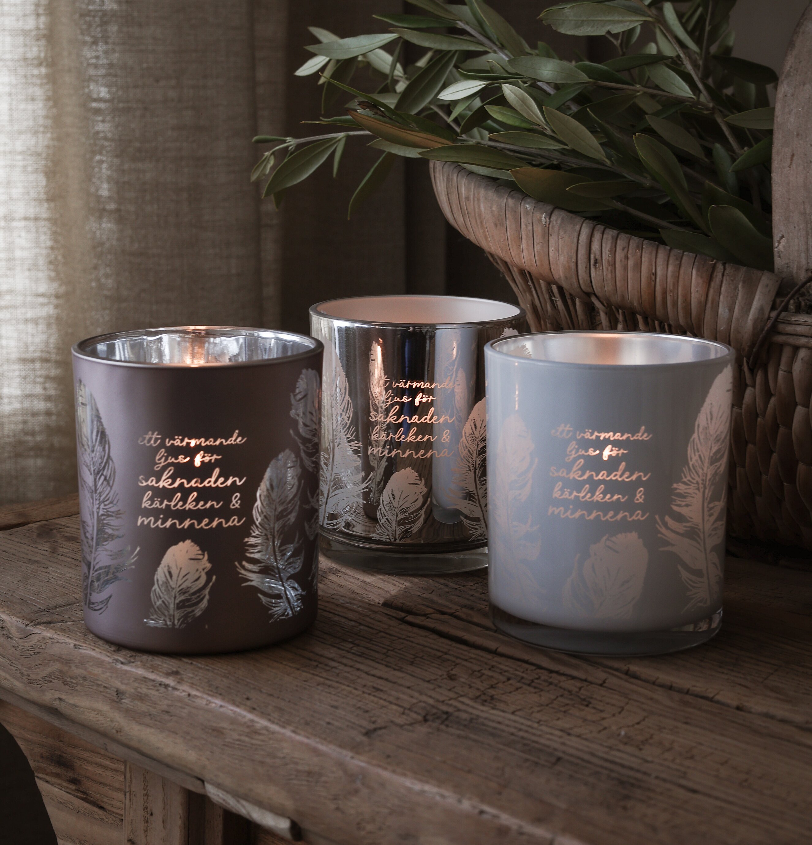 Ljuslykta - Saknaden, Kärleken, Minnena Majas Cottage Lyktor Endless Light Ljuslyktor