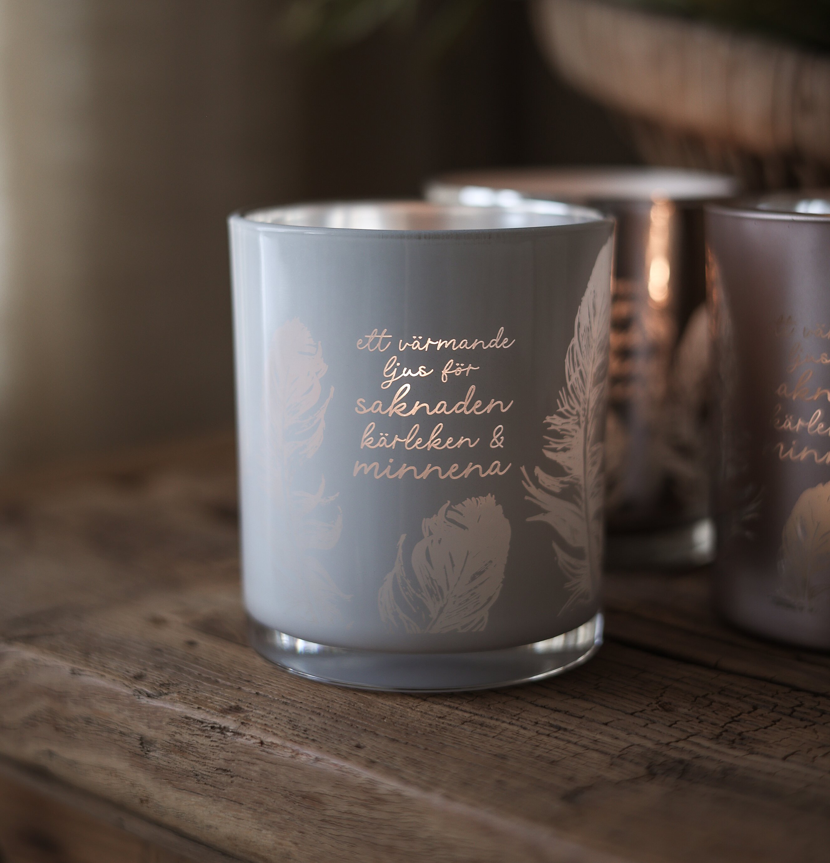 Ljuslykta - Saknaden, Kärleken, Minnena Majas Cottage Lyktor Endless Light Ljuslyktor