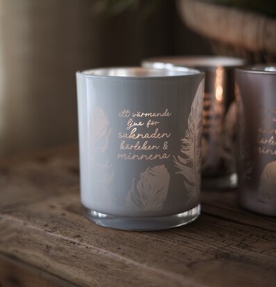 Ljuslykta - Saknaden, Kärleken, Minnena Majas Cottage Lyktor Endless Light Ljuslyktor