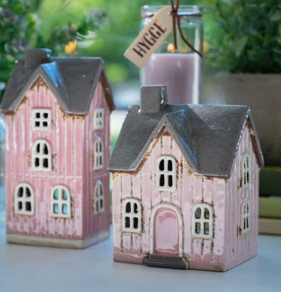 Ljuslykta Hus Rosa Det Gamle Apotek Lyktor Endless Light Ljuslyktor