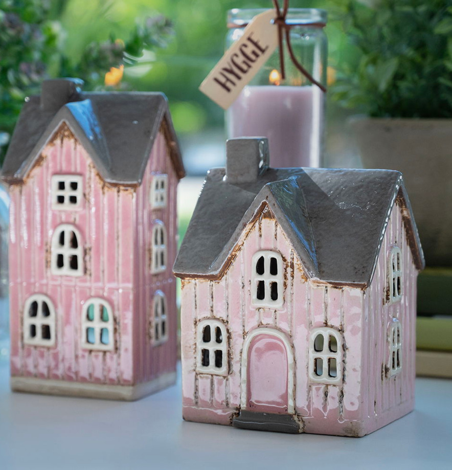 Ljuslykta Hus Rosa Det Gamle Apotek Lyktor Endless Light Ljuslyktor